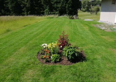 Servizio di giardinaggio in Engadina e St. Moritz – cura del prato, potatura alberi e manutenzione giardini privati e aziendali.